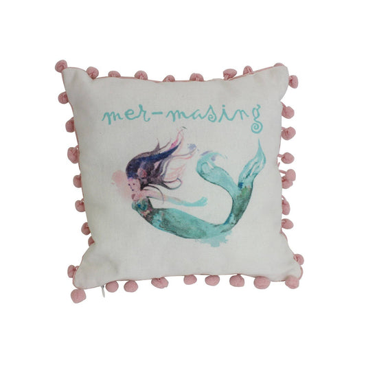 10"x10" Mermaid Pillow