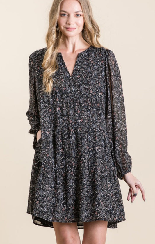 Celeste Floral Tiered Dress