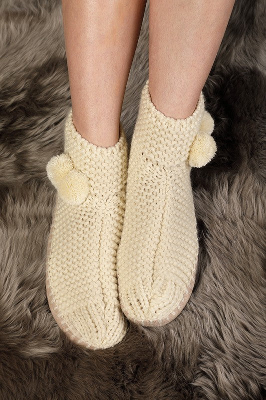 Snowflake Slipper Socks