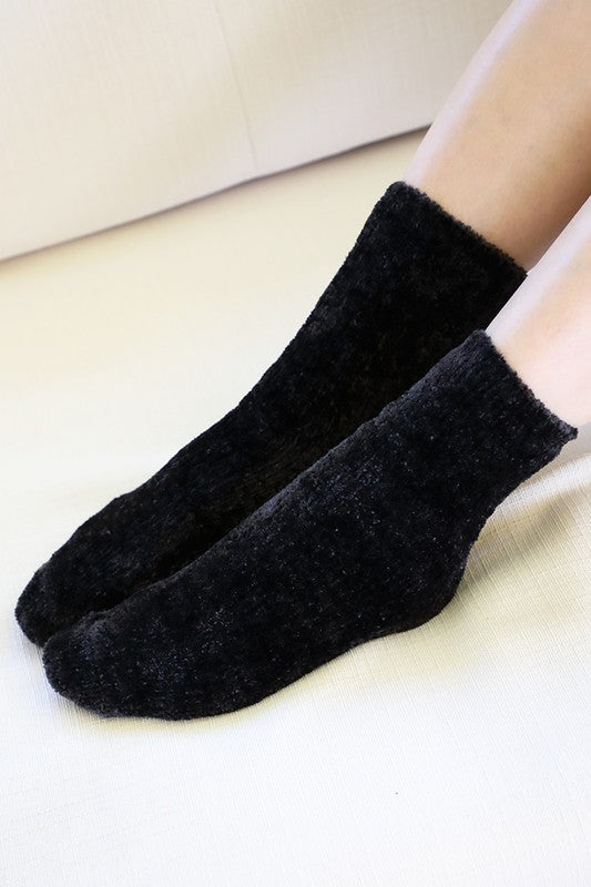 Lux Chenille Socks