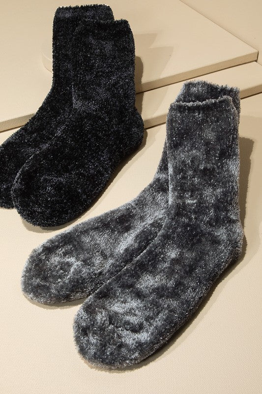 Lux Chenille Socks