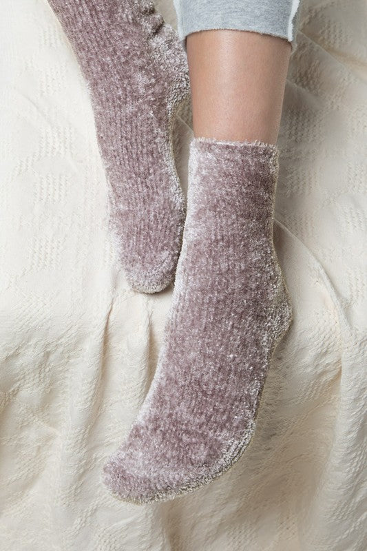 Lux Chenille Socks