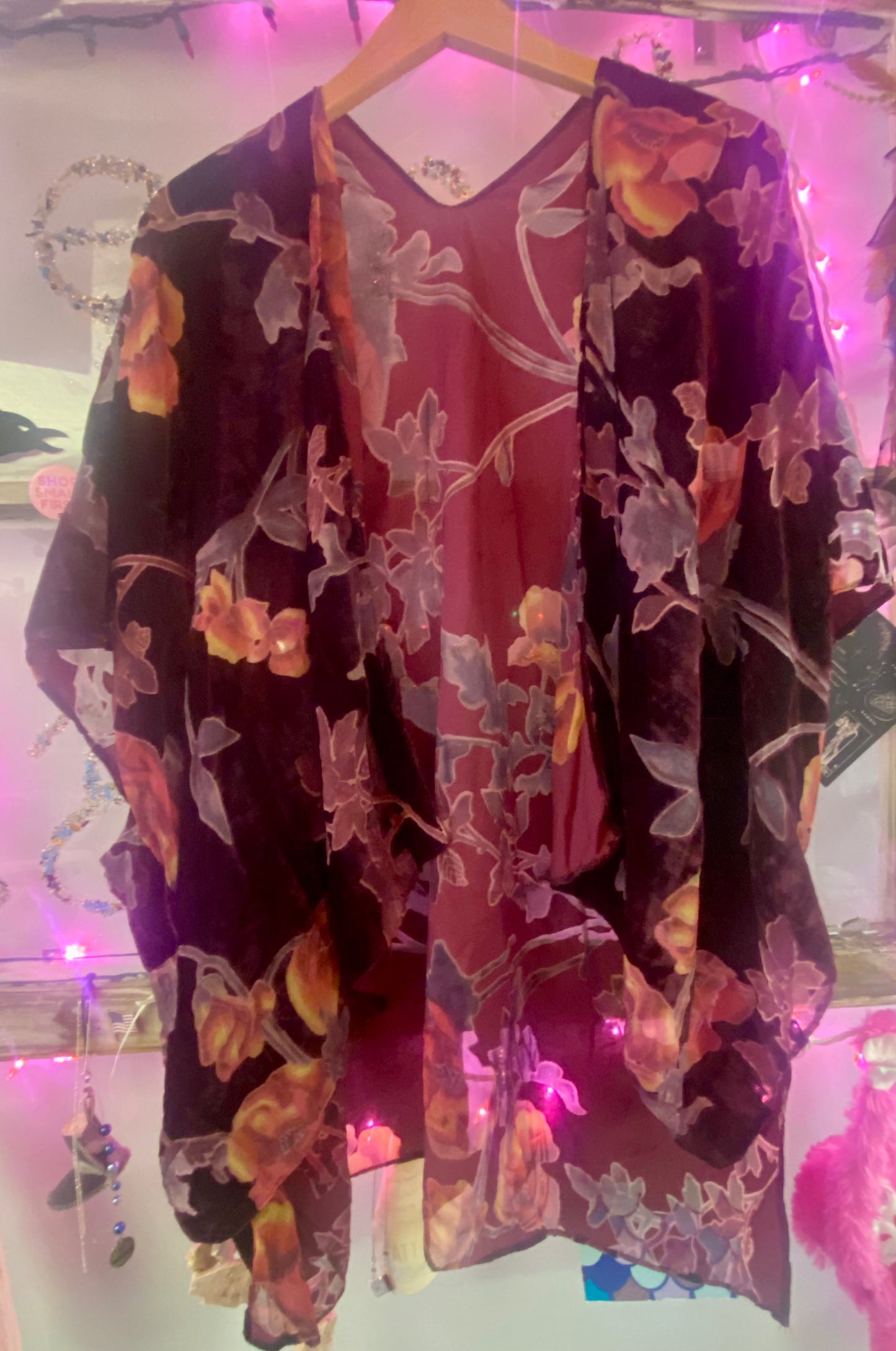 Byani Velvet Burnout Kimono