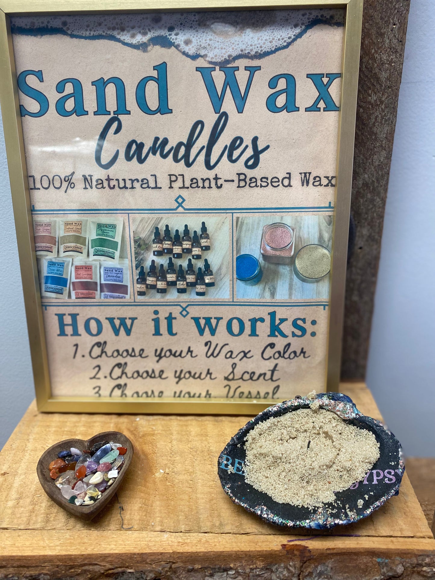 Sand Wax Candles