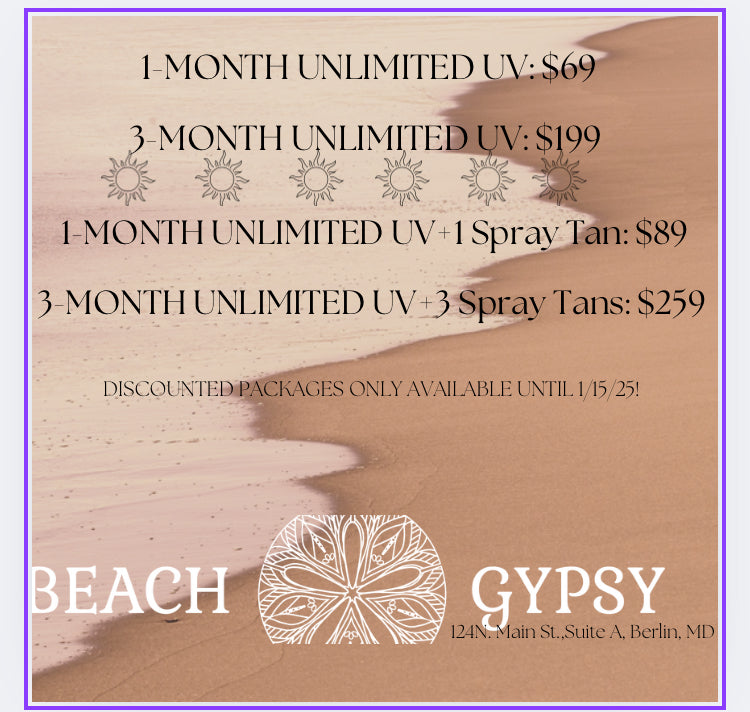 3 Month Unlimited UV Tanning+3 VersaSpa Sprays Tan Pre-Opening Sale $259