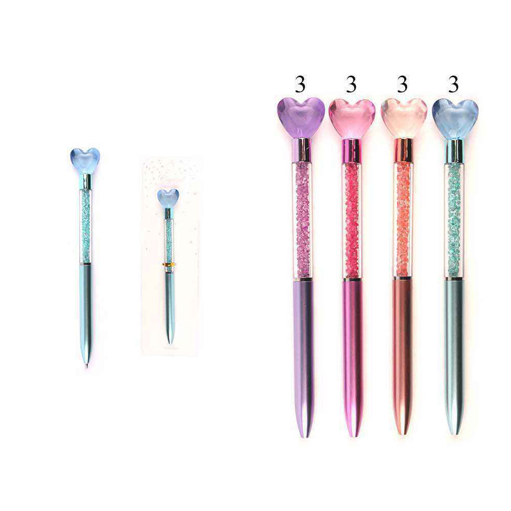 Heart jewel pen