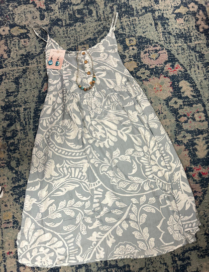 grey paisley print