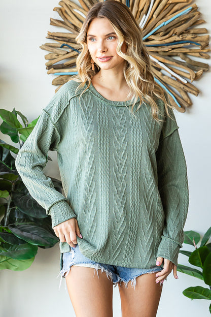 Tammie Cable Knit Top