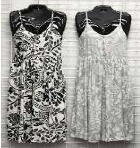 Large Paisley Printed Sunsdresses. 