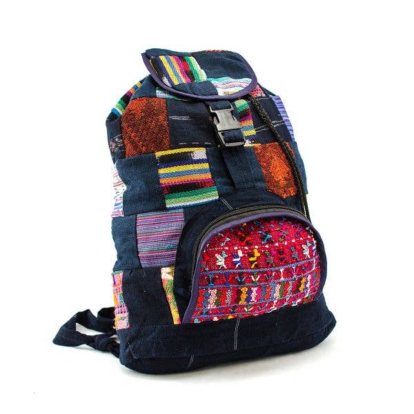 Upcycled Patch Backpack