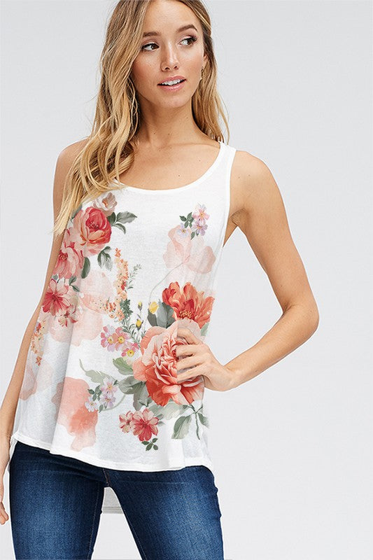 Faye Floral Tank