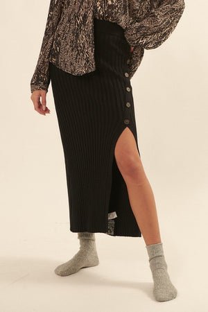 Pari Ribbed Sweater Skirt