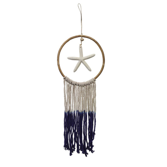 Starfish Navy Wall Hanging